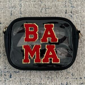 Clear crossbody stadium bag